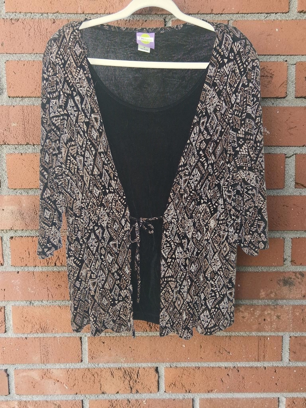 CMShapes Womens Layered Top Size XL